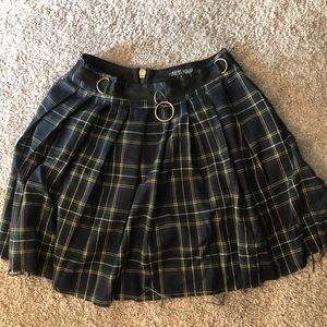 Current mood plaid skirt